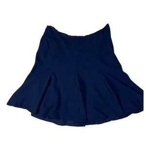 Lauren Ralph Lauren Navy Blue Flare Skirt‎ Career Casual Party Size 12